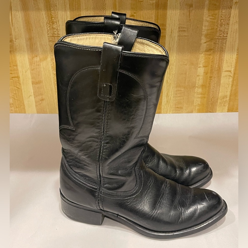 Texas Cowboy Work Boots Oil Slip Resistant Western Black